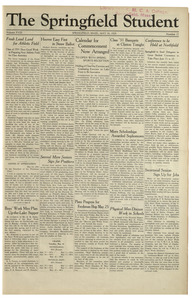 The Springfield Student (vol. 18, no. 27) May 18, 1928