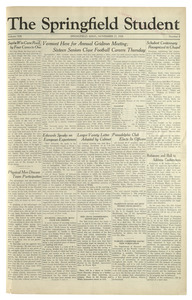 The Springfield Student (vol. 19, no. 08) November 27, 1928