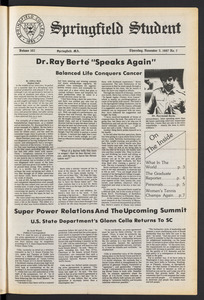 The Springfield Student (vol. 102, no. 7) Nov. 5, 1987