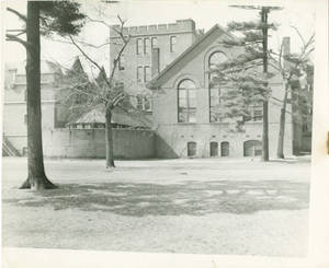 The back of Judd Gymnasia, c. 1943