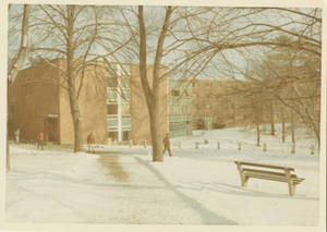 Beveridge Center and Abbey/Appleton Halls in Winter