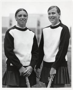 Field hockey captains-Sherry Sanborn and Denise Desaultes (1976)