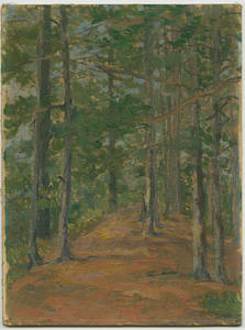 East Campus Woods painting