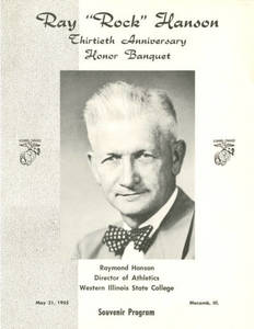 Ray "Rock" Hanson honor banquet program (May 21, 1955)