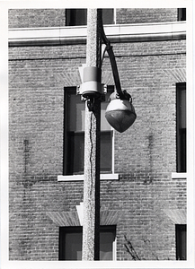 Detail of a street light in Boston Common