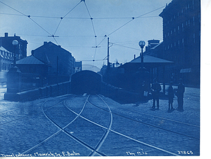 Tunnel entrance, Maverick Square, East Boston