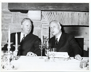 Mayor John F. Collins with Pierre Pflimlin, Mayor of Strasbourg