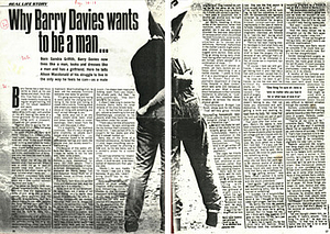 Why Barry Davies Wants to be a man...