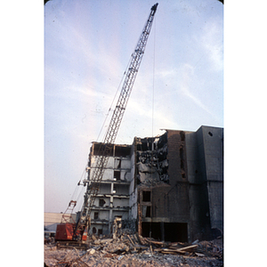 Boston Storage Warehouse under demolition