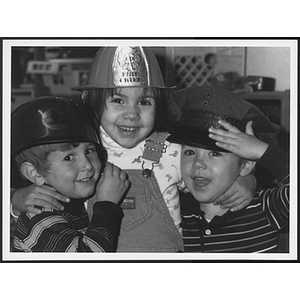 Young children posing together in costumes