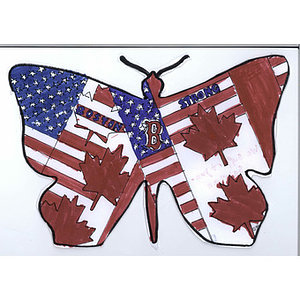 "Butterfly of Boston" made by student at Willow Way Public School (Ontario, Canada)