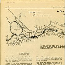 Newspaper page, Arlingtonian, February 13, 1970 Page Two, "A Dream from a Nightmare: The Plan for Mill Brook"