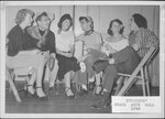 Suffolk University students at the Beaux Arts Ball, photograph, 11/4/1949