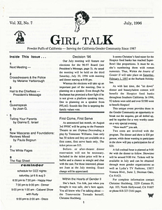 Girl Talk, Vol. 11 No. 7 (July, 1996)