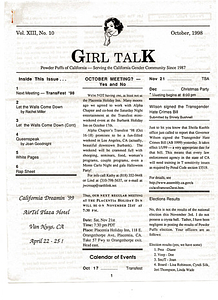 Girl Talk, Vol. 13 No. 10 (October, 1998)