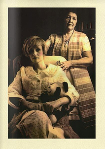 Candy Darling posing with mother