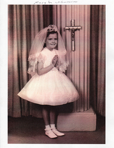 Mary Lou at her First Communion