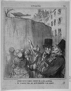 APPARITION DU FAMEUX SERPENT DE LA RUE LACÉPÈDE. - Ne trouvez-vous pas qu'il ressemble a un canard....