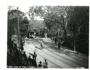 Cars at Public Garden incline