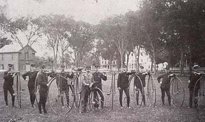 Bicyclists on the Common, 1890