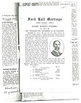 Ford Hall Meetings program, 12/5-12/26/1909