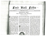 Ford Hall Forum Folks newsletter, vol. 2, no. 18, 02/22/1914