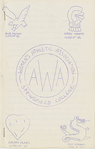 Women's Athletic Association Handbook, 1960-1961