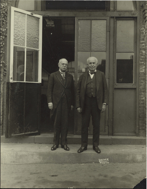 Photograph of John Philip Sousa and Thomas A. Edison, 1923