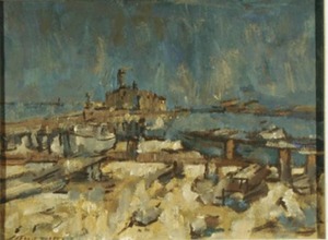 "Higgins Wharf" LaForce Bailey (1893-1962)