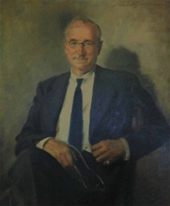 "Portrait of Daniel H. Hiebert, MD", 1956 by S. Edmund Oppenheim (1901-1992)