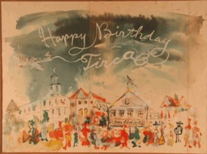 "Happy Birthday Tirca" Unknown artist