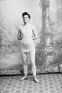 Marie Høeg Wearing Pants and a Sweater