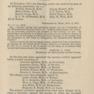 Trial of William Bushnell and others for practicing homœopathy