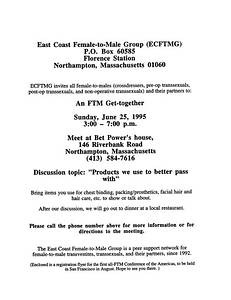 June, 1995 Meeting Reminder