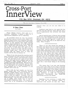 Cross-Port InnerView, Vol. 6 No. 1 (January, 1990)