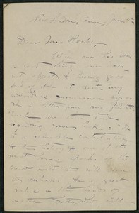 Letter, approximately 1880-1900, Edith M. Thomas to James Jeffrey Roche