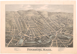 Bird's eye view of Fitchburg, Mass., 1875