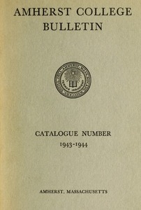 Amherst College Catalog 1943/1944
