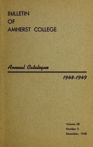 Amherst College Catalog 1948/1949