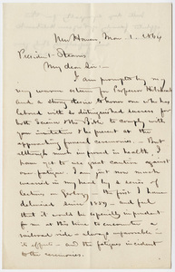 James Dwight Dana letter to William Augustus Stearns, 1864 March 1