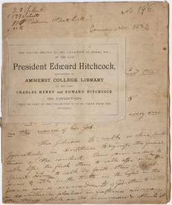 Edward Hitchcock sermon no. 196, "Correspondence between the character of men and the character of the god they worship," 1823 November