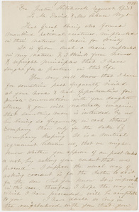 Justin Hitchcock letter to David and Silence Hoyt, 1773 April 3, manuscript copy