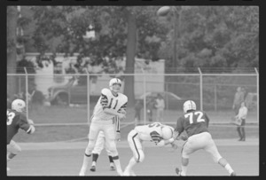 Photographs of Amherst College versus Springfield College football game, 1971 September 25