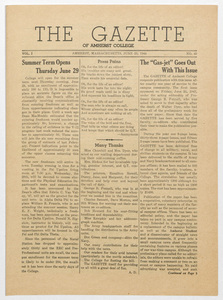 The gazette of Amherst College, 1944 June 23
