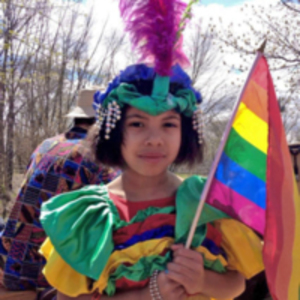 Girl at Pride parade