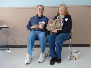 Edward Jardin and Sandra Jardin at the Stoughton Mass. Memories Road Show