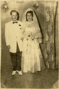 My parents' wedding, 1955, in San Juan, Puerto Rico