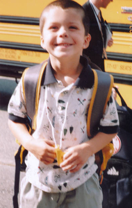 Zachary's first day of kindergarten