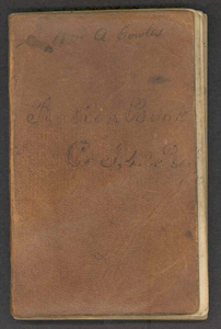 William A. Cowles Ration Book and Journal (continued), 1862-1863
