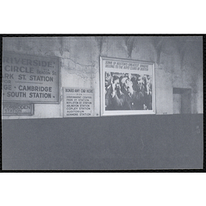 "Promotions - MBTA Stations," Boys' Clubs of Boston poster on display in Haymarket Square Station, Boston